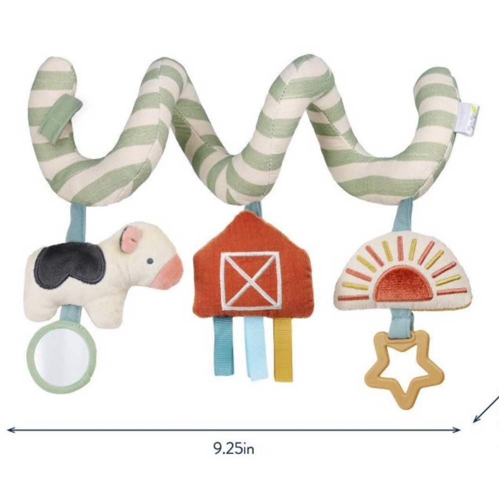 Itzy Ritzy Bitzy Farm Spiral Activity Toy for Stroller or Carseat